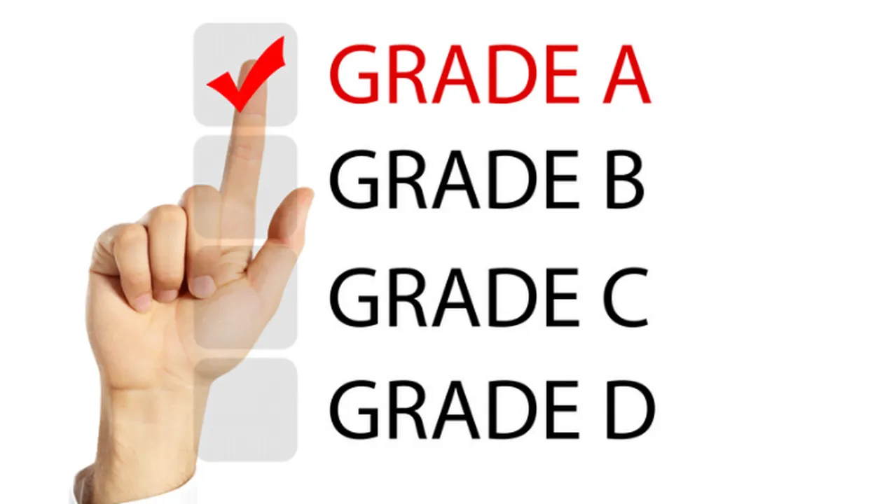 Visual comparison of grading systems