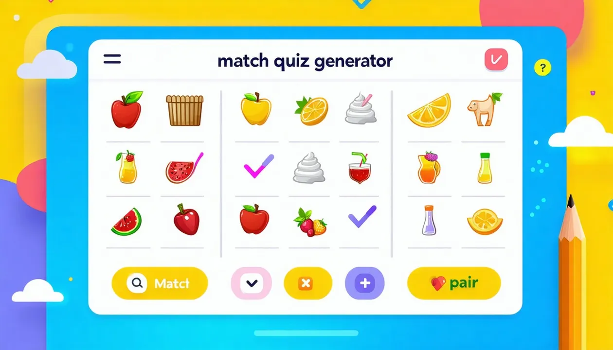 Create Engaging Assessments with a Match Quiz Generator